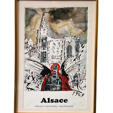 Abstract "Alsace" Lithograph Poster by Salvador Dalí, 1969