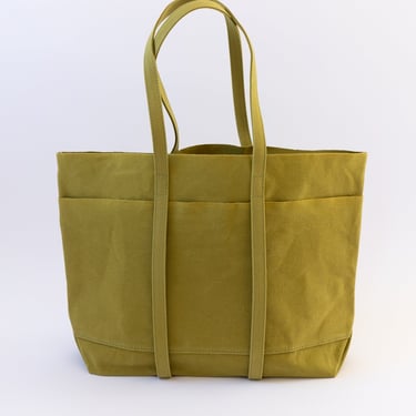 Medium Light Canvas Tote in Lime