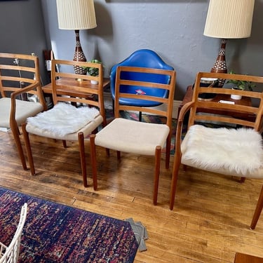 Set of 4 Danish Teak Neils Otto Møller Dining Chairs