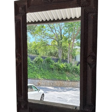 French Tramp Art Mirror