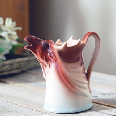 Vintage moose creamer / vintage Austrian moose pitcher / elk pitcher / retro kitchen / coffee tea condiment server / European cabin decor 