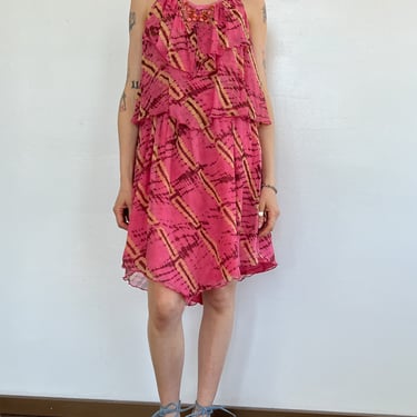 Anna Sui Silk Flutter Dress (S)