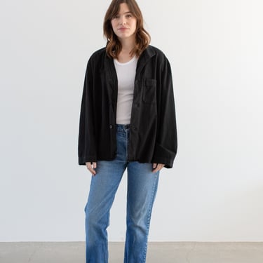 Vintage Overdye Black Flannel Shirt Jacket | Pajama shirt | Pyjama Blouse | S M L XL | P4 