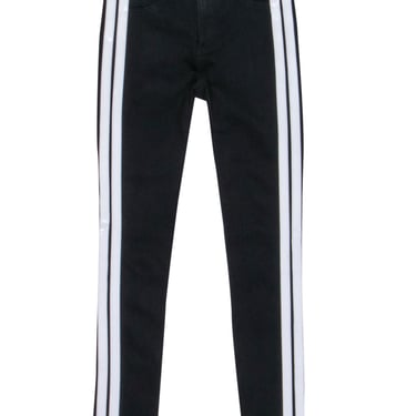 Rag & Bone - Black Skinny Jeans w/ White Side Stripes Sz 00