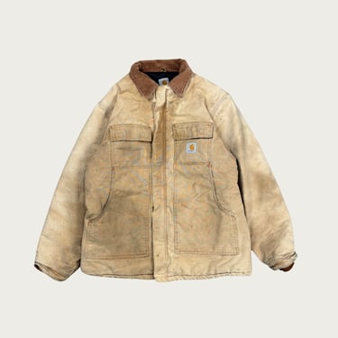 (XL) Tan Collared Carhartt Jacket