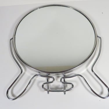 Vintage Vanity Mirror - Small Standing Vanity Mirror - Folding Make Up Mirror 