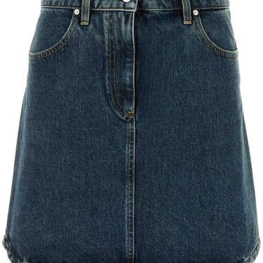 Givenchy Women Denim Mini Skirt