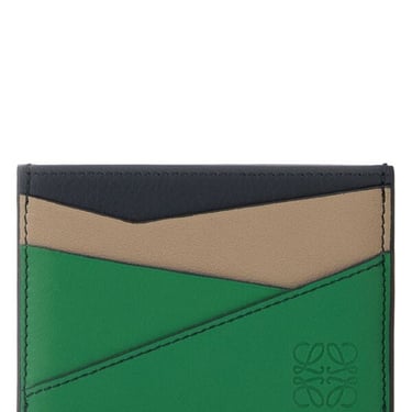 Loewe Men Multicolor Leather Puzzle Card Holder