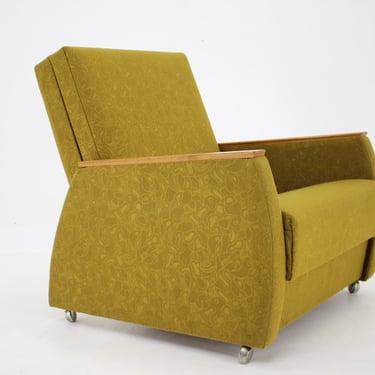 1970s Convertible Armchair,Czechoslovakia 2 items Available / Vintage Armchair / Mid-century / 