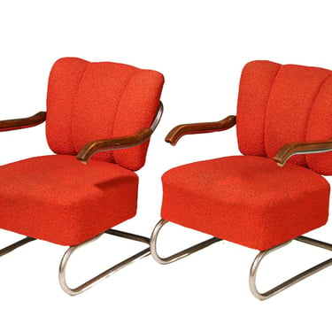 Pair of Cantilever Armchairs Bauhaus | Thonet, 1930s 