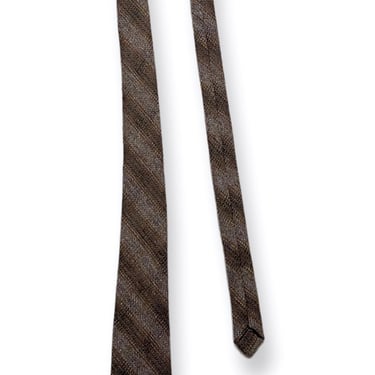 Vintage Gael SCOTTISH Wool Tweed Necktie ~ Striped ~ Preppy ~ Ivy Style ~ Trad ~ Tie ~ Made in Scotland 