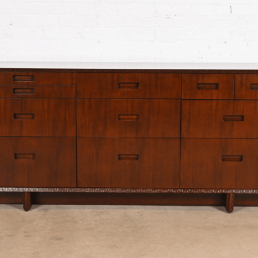 Frank Lloyd Wright for Heritage Henredon Taliesin Mahogany Dresser or Credenza, Newly Refinished