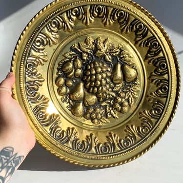 Vintage Brass Decorative Plates