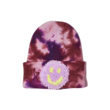 Purple Tufted Beanie, gift for a girl, gift for a guy, present 