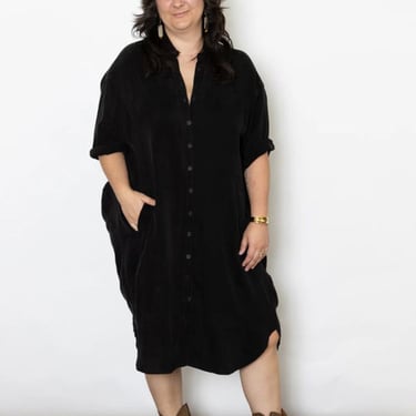 SBJ Austin Aly Dress - Black Cupro