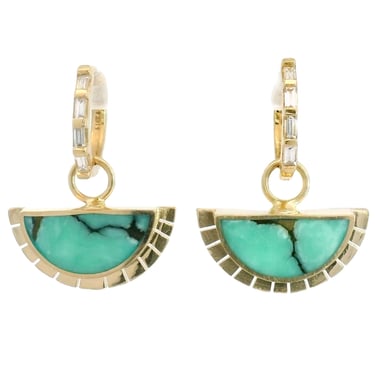 Desert Bloom Variscite Selene Earrings