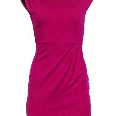 Diane von Furstenberg - Magenta Purple Wool Dress Sz 2