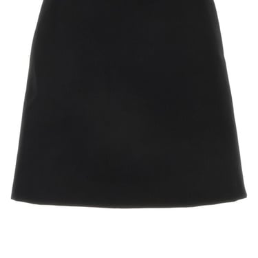 Versace Woman Black Wool Mini Skirt