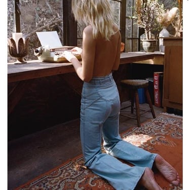 Waiting for the Sun Vintage Inspired Jeans 70s Vintage Inspired Similar to Nest Ce Pas  Boho Bohemian Hippy Hippie Woodstock Daisy Jones 