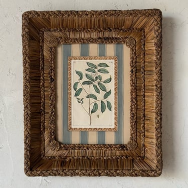 Gusto Woven Frame with 19th C. Rumpf Engraving V