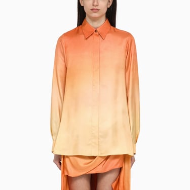 Zimmermann Tranquility Shirt In Red Fields Silk Women