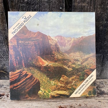 Vintage Puzzle -- Vintage Two Sided Puzzle -- National Park Puzzle -- Zion Canyon Puzzle -- Bryce Canyon Puzzle -- Eaton Two Sided Puzzle 