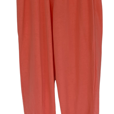 80s Peachy Orange Casual Pants S Elastic Waist By A Ron