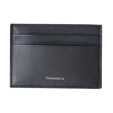 Tiffany &amp; Co. - Black Leather Card Holder Wallet