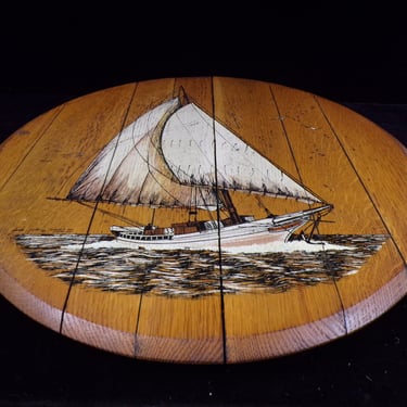 #Lazy Susan Sailboat Art