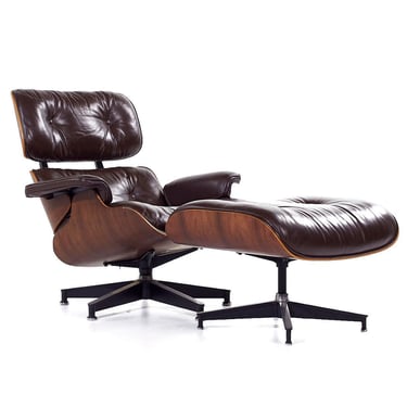 Charles & Ray Eames for Herman Miller Rosewood Lounge Chair and Ottoman - mcm 