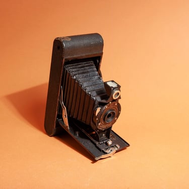 Vintage 10s Black Kodak Cartridge Premo Folding Film Decor Prop Collectable Art Deco Camera 