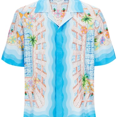 Casablanca Short-Sleeved Silk Shirt Men