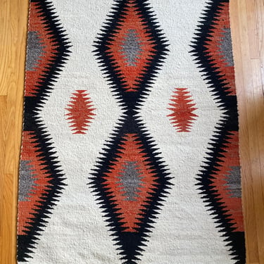 Vintage Navajo Gallup Throw Rug 