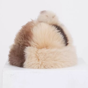 Sheepskin Cow Bobble Cap