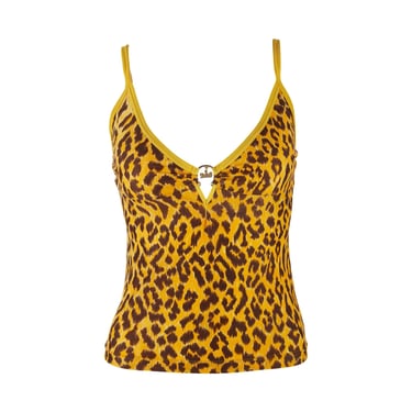 Dolce and Gabbana Yellow Cheetah Print Tank
