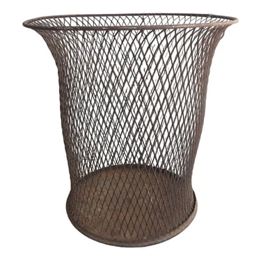North Western Expanded Metal Co. Corrugated Trash Basket 