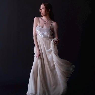 Chiffon Dress w/ Sequins | Judith Ann 