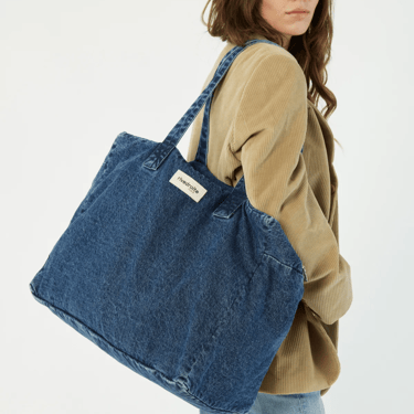 Célestins bag, aged denim