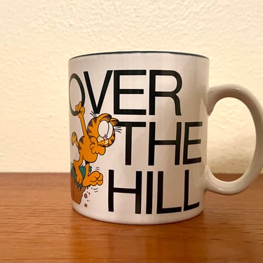 Vintage 1978 Garfield Over The Hill Birthday Mug 