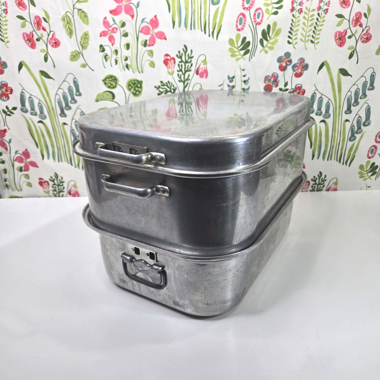 Vintage Wear-Ever Tacuco Aluminum 5pc Roasting Pan Large