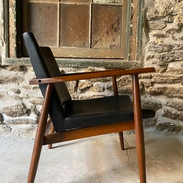 Mid century side chair Danish modern arm chair mid century modern chair 
