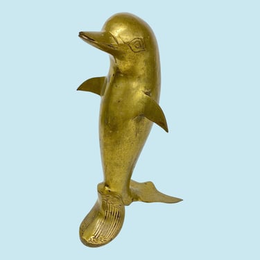 Vintage Standing Dolphin Figurine Retro 1960s Mid Century Modern + 11.25