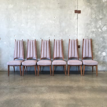 Set Of Six Mid Century Modern Dining Chairs by Cal Mode
