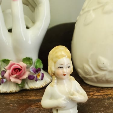 Antique Porcelain Half Doll 2