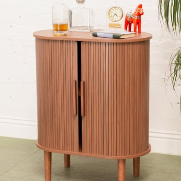 Tambour Door Bar Cabinet