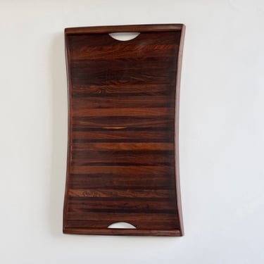 Don Shoemaker Mixed Woods Hourglass Tray 