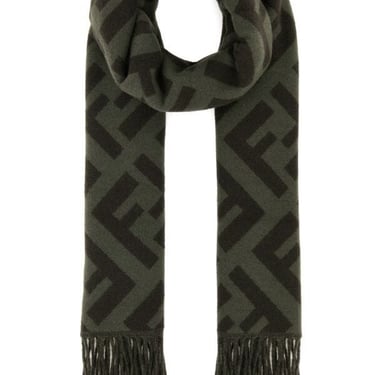 Fendi Women Embroidered Cashmere Scarf