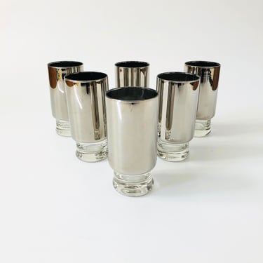 Mid Century Silver Tumblers - Set of 6 