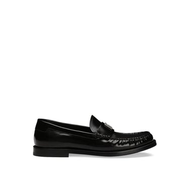 Dolce & Gabbana Leather Logo Loafers Women