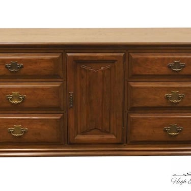 DAVIS CABINET Co. Solid Walnut Rustic Country French 69" Triple Door Dresser 501 - Brentwood Finish 